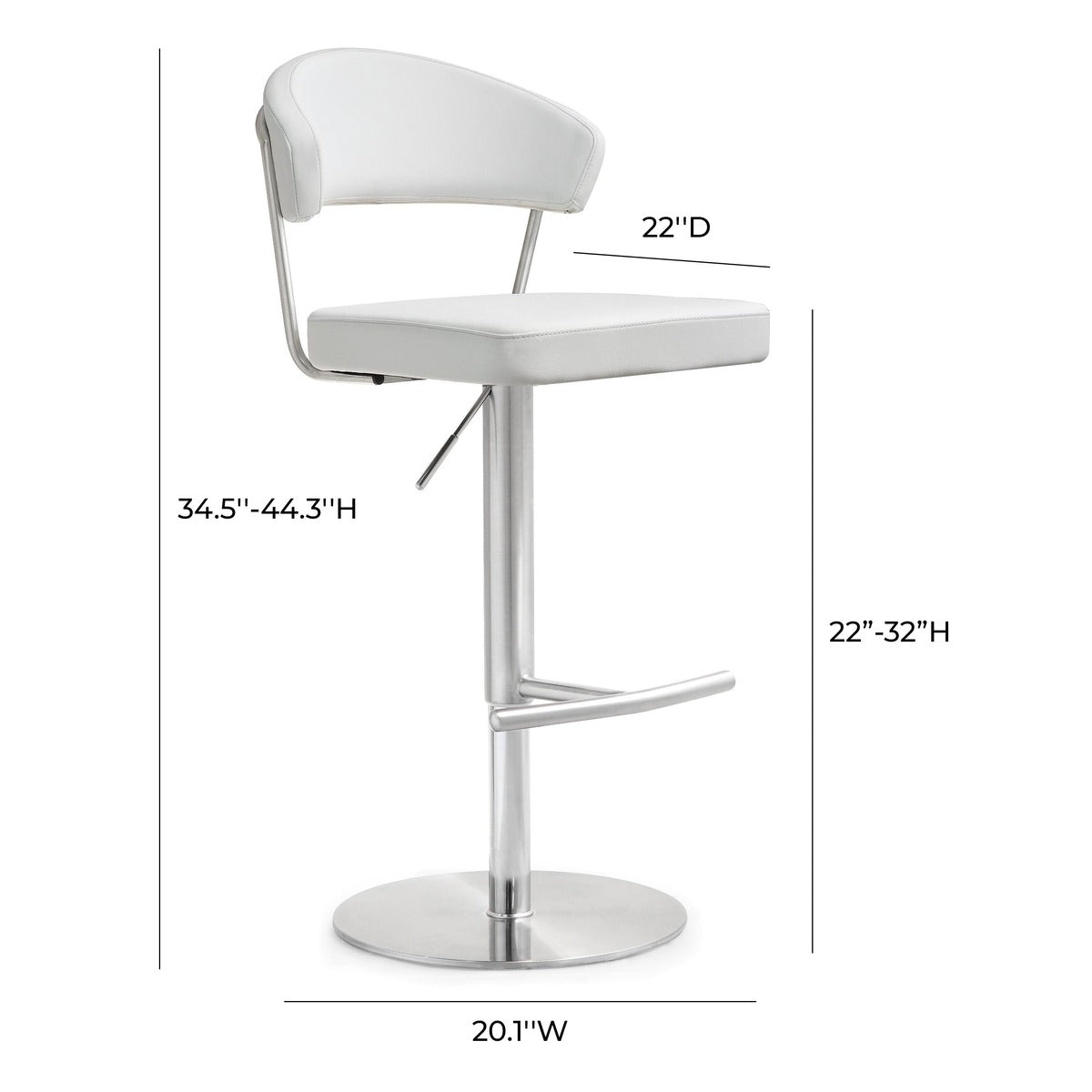 Cosmo Performance Vegan Leather Adjustable Stool