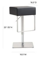 Seville Performance Vegan Leather Adjustable Stool