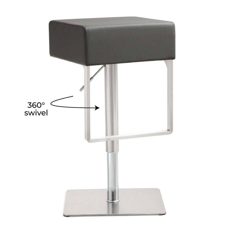 Seville Performance Vegan Leather Adjustable Stool