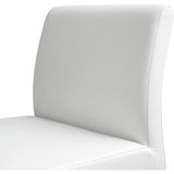 Denmark Performance Vegan Leather Stool with Silver Base - Set of 2