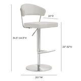 Cosmo Performance Vegan Leather Adjustable Stool