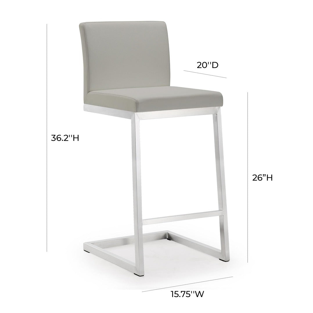 Parma Performance Vegan Leather Counter Stool - Set of 2