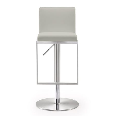 Amalfi Performance Vegan Leather Adjustable Stool - View 3