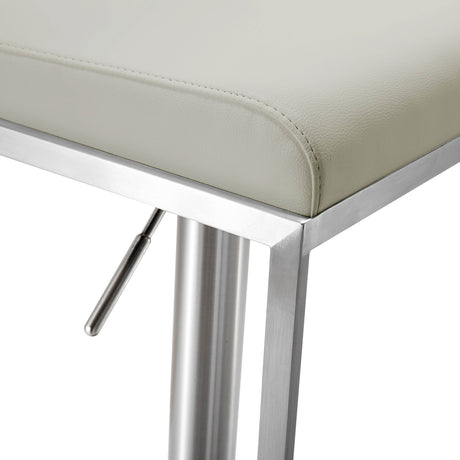 Amalfi Performance Vegan Leather Adjustable Stool - View 7