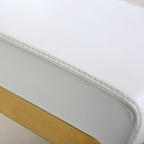 Parma Performance Vegan Leather and Gold Stainless Steel Counter Stool - Set of 2