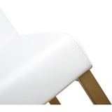 Denmark Performance Vegan Leather Stool with Gold Base - Set of 2