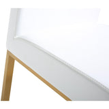 Denmark Performance Vegan Leather Stool with Gold Base - Set of 2