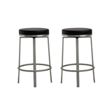 Pratt Performance Vegan Leather Swivel Counter Stool - Set of 2