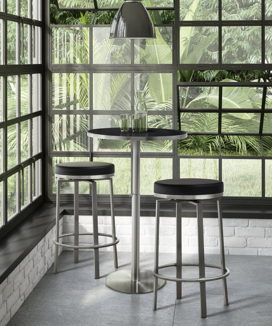 Pratt Performance Vegan Leather Swivel Counter Stool - Set of 2