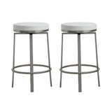 Pratt Performance Vegan Leather Swivel Counter Stool - Set of 2