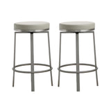 Pratt Performance Vegan Leather Swivel Counter Stool - Set of 2