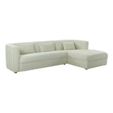 Callie 2-Piece Velvet L-Shaped Sectional