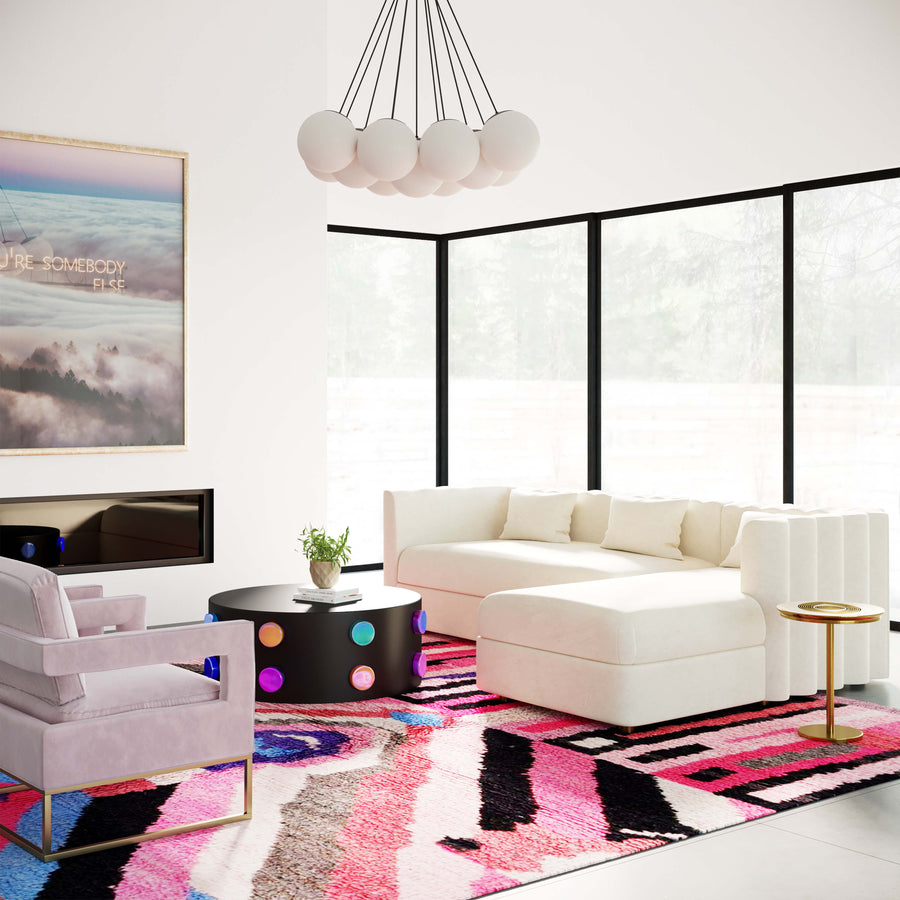 Callie 2-Piece Velvet L-Shaped Sectional