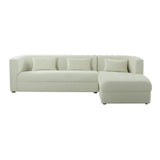 Callie 2-Piece Velvet L-Shaped Sectional