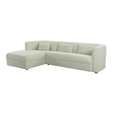 Callie 2-Piece Velvet L-Shaped Sectional