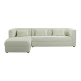 Callie 2-Piece Velvet L-Shaped Sectional