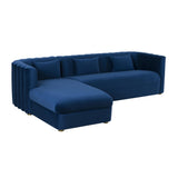 Callie 2-Piece Velvet L-Shaped Sectional