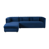 Callie 2-Piece Velvet L-Shaped Sectional