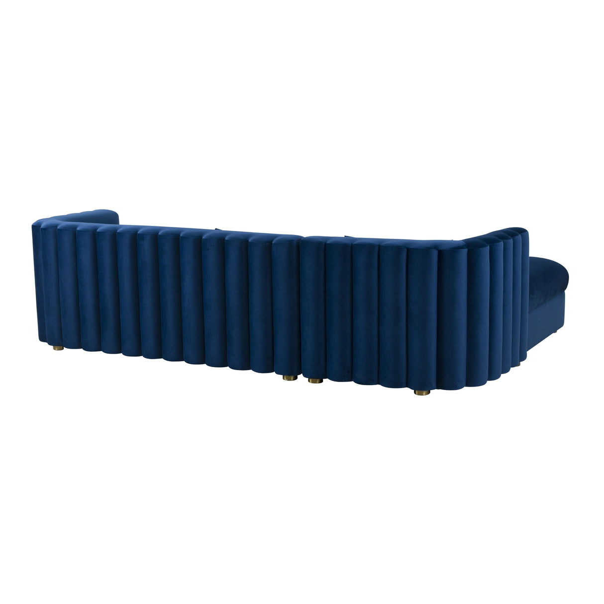 Callie 2-Piece Velvet L-Shaped Sectional