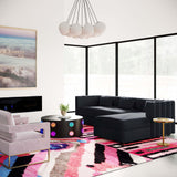 Callie 2-Piece Velvet L-Shaped Sectional