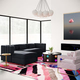 Callie 2-Piece Velvet L-Shaped Sectional