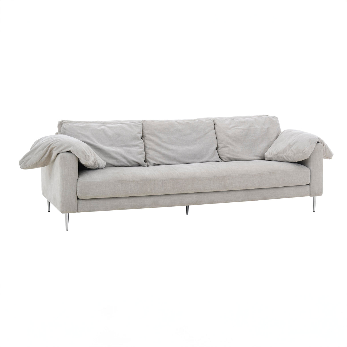 Vari 90" Textured Velvet Lounge Sofa