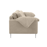 Vari 90" Textured Velvet Lounge Sofa