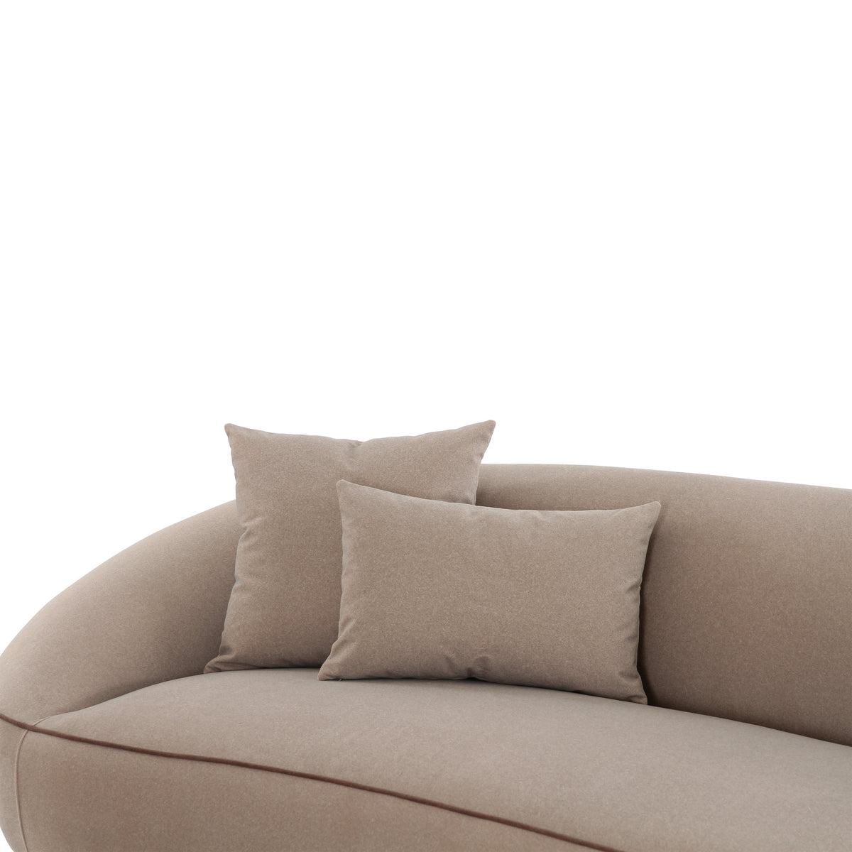 Jenny 98.5" Taupe Performance Faux Mohair Sofa - View 6