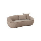 Jenny 78" Taupe Performance Faux Mohair Loveseat - View 3