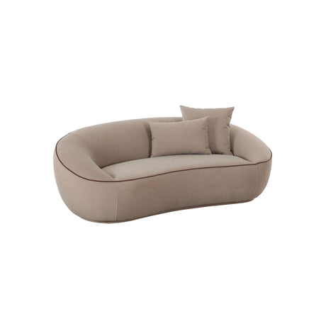 Jenny 78" Taupe Performance Faux Mohair Loveseat - View 3