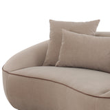 Jenny 78" Taupe Performance Faux Mohair Loveseat - View 6