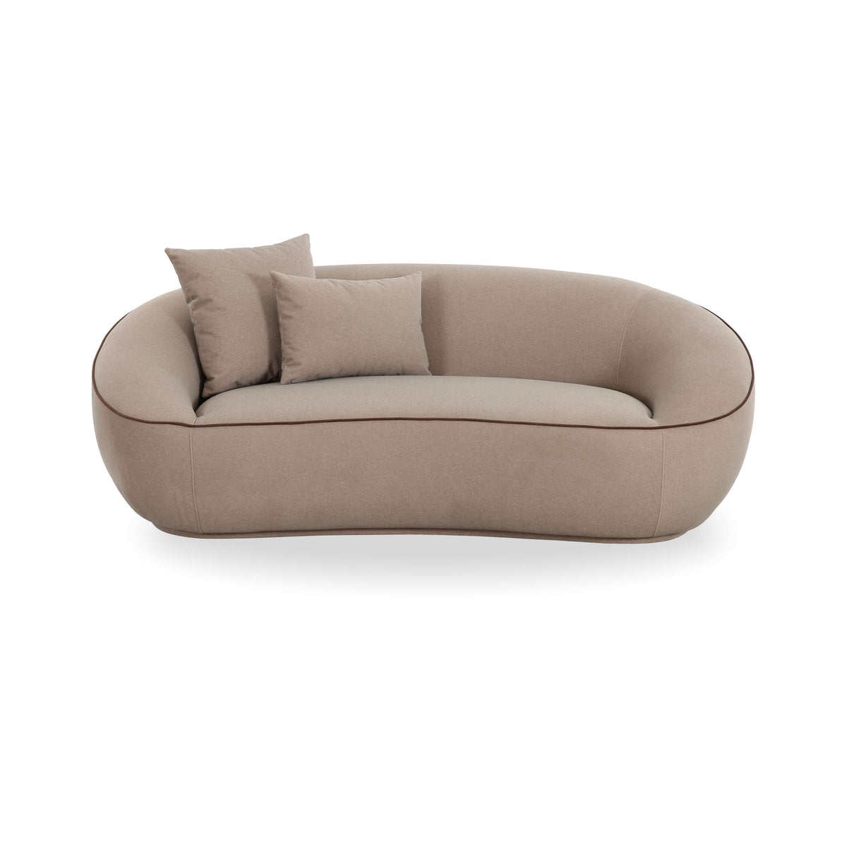 Jenny 78" Taupe Performance Faux Mohair Loveseat - View 1