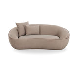 Jenny 78" Taupe Performance Faux Mohair Loveseat - View 1