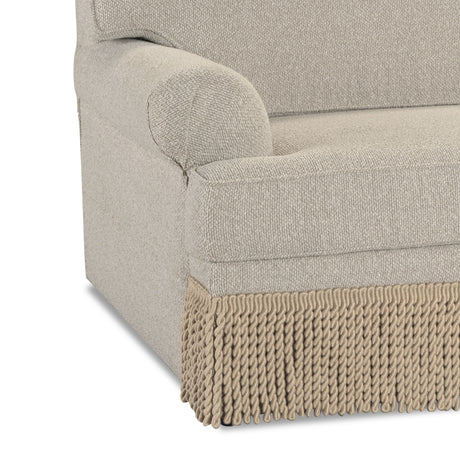 Yvette 3-Piece Warm Grey Performance Boucle L-Sectional - View 4