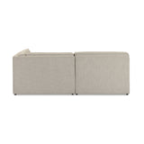 Yvette 3-Piece Warm Grey Performance Boucle L-Sectional - View 5