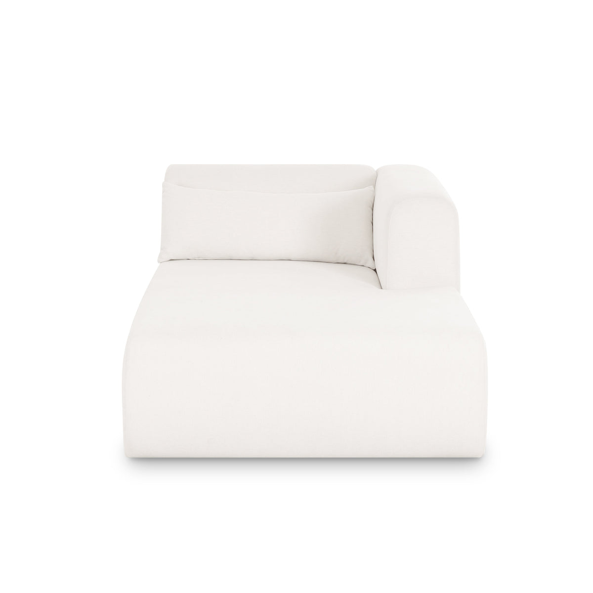 Tarra Cream Performance Chenille Modular Chaise - View 3