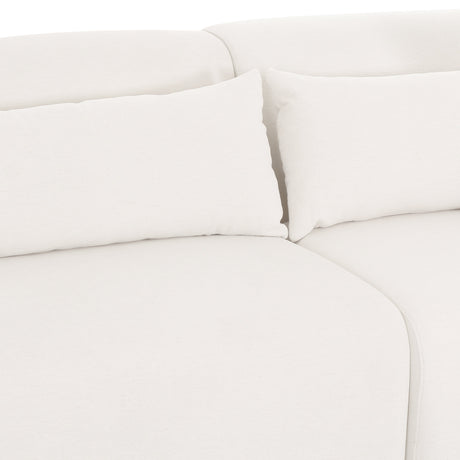Tarra 3-Piece Cream Performance Chenille Modular Sectional - View 5