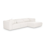 Tarra 3-Piece Cream Performance Chenille Modular Sectional - View 3