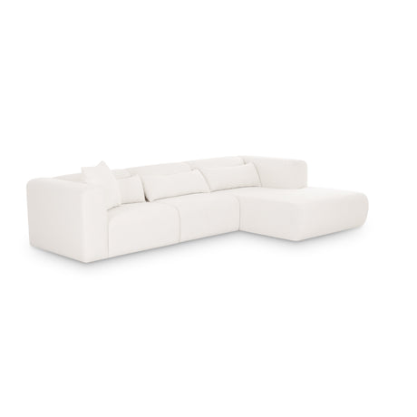 Tarra 3-Piece Cream Performance Chenille Modular Sectional - View 3