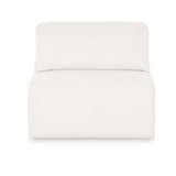 Tarra Cream Performance Chenille Modular Armless Chair - View 3