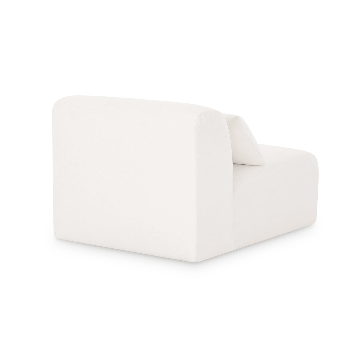 Tarra Cream Performance Chenille Modular Armless Chair - View 5
