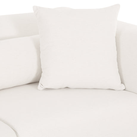 Tarra 4-Piece Cream Performance Chenille Modular U-Sectional - View 5
