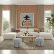 Tarra 4-Piece Cream Performance Chenille Modular U-Sectional - View 1