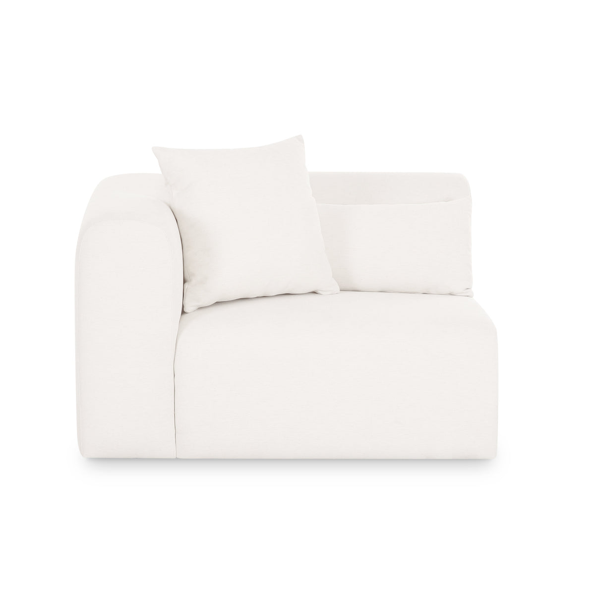 Tarra Cream Performance Chenille Modular Corner Chair - View 8
