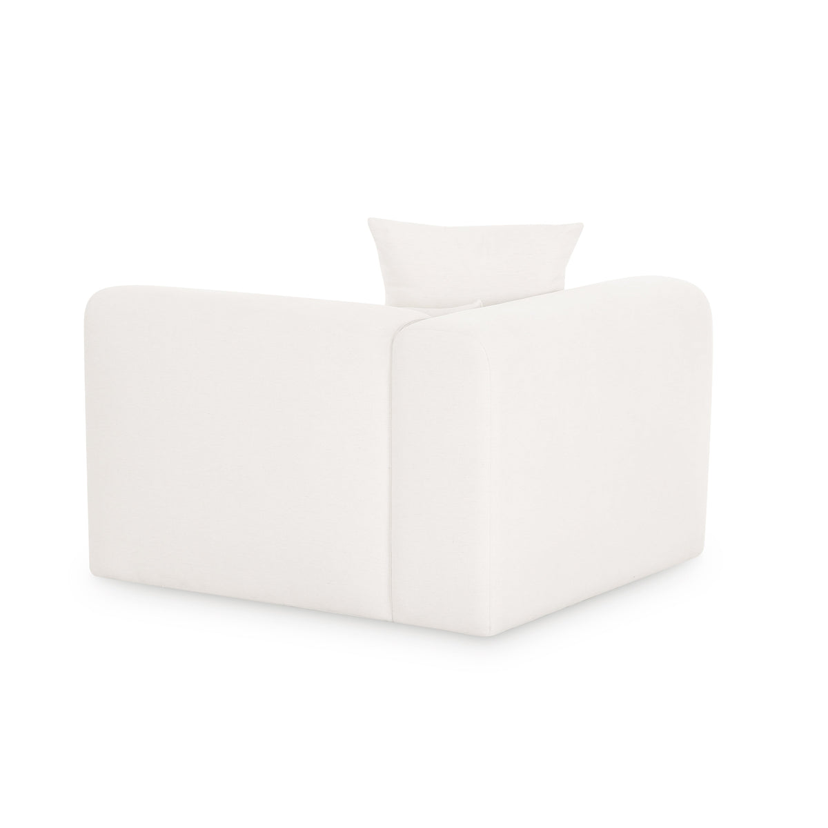 Tarra Cream Performance Chenille Modular Corner Chair - View 9