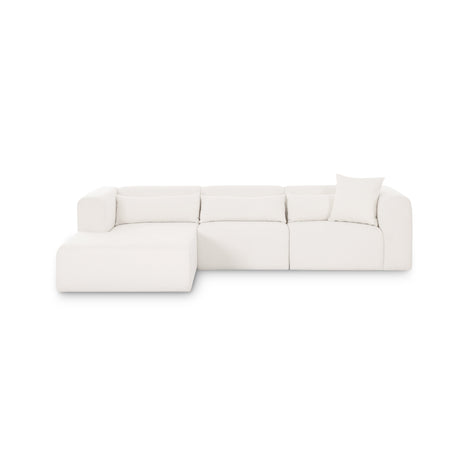 Tarra 3-Piece Cream Performance Chenille Modular Sectional - View 7