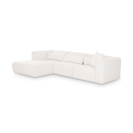 Tarra 3-Piece Cream Performance Chenille Modular Sectional - View 9