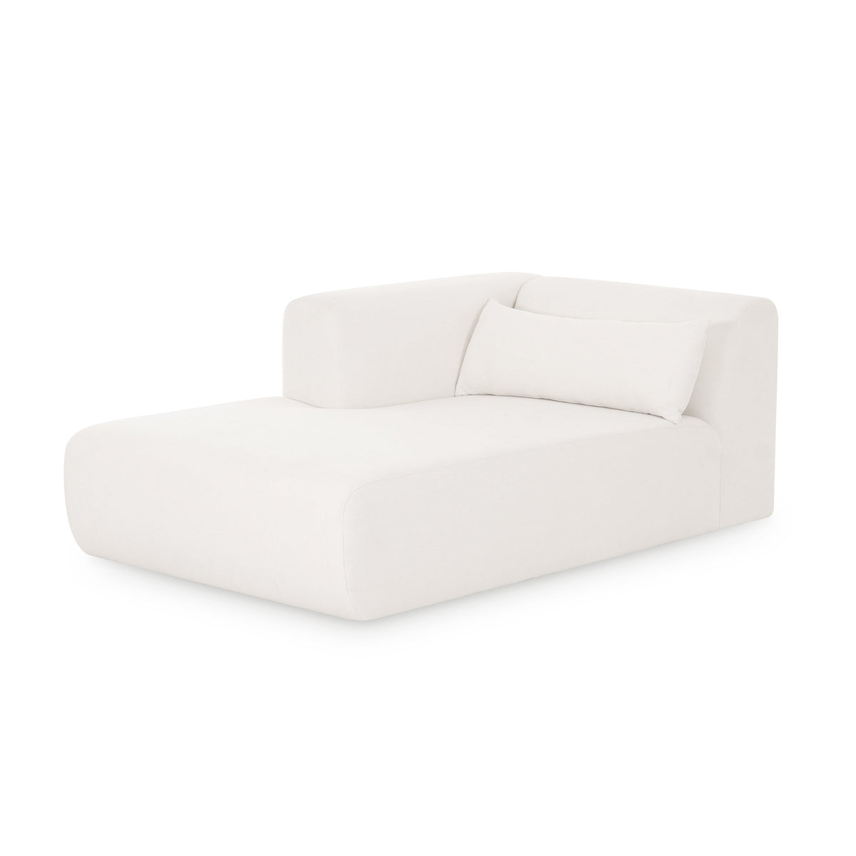 Tarra Cream Performance Chenille Modular Chaise - View 7