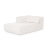 Tarra Cream Performance Chenille Modular Chaise - View 7