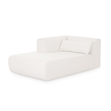 Tarra Cream Performance Chenille Modular Chaise - View 7